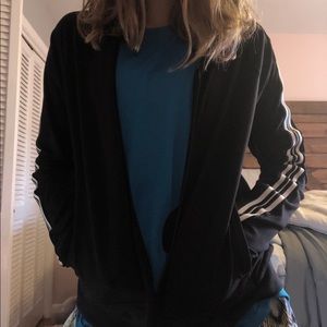 ✨Black jacket w/ white stripes✨50% off!!!